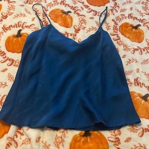 Delicate spaghetti strap vintage Victoria secret blue